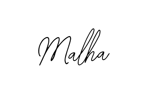 Also You can easily find your signature by using the search form. We will create Malha name handwritten signature images for you free of cost using Bearetta-2O07w sign style. Malha signature style 12 images and pictures png