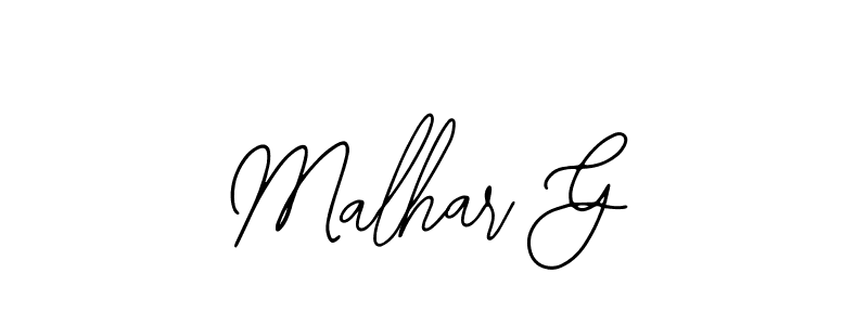 Malhar G stylish signature style. Best Handwritten Sign (Bearetta-2O07w) for my name. Handwritten Signature Collection Ideas for my name Malhar G. Malhar G signature style 12 images and pictures png