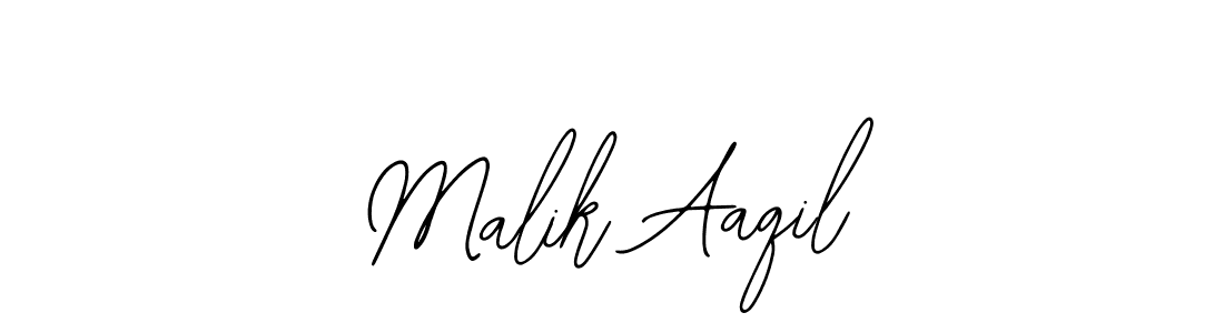 The best way (Bearetta-2O07w) to make a short signature is to pick only two or three words in your name. The name Malik Aaqil include a total of six letters. For converting this name. Malik Aaqil signature style 12 images and pictures png