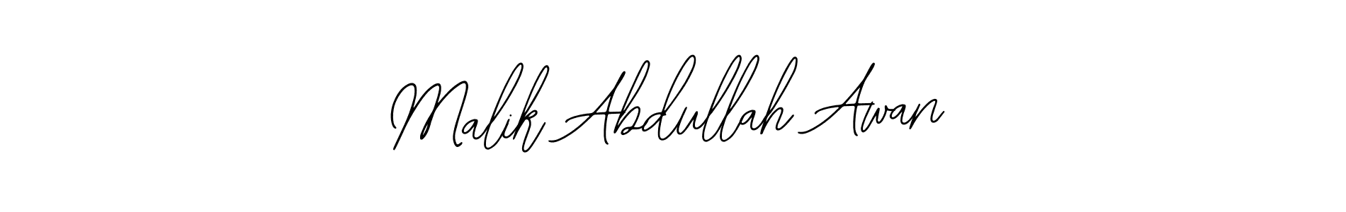 Bearetta-2O07w is a professional signature style that is perfect for those who want to add a touch of class to their signature. It is also a great choice for those who want to make their signature more unique. Get Malik Abdullah Awan name to fancy signature for free. Malik Abdullah Awan signature style 12 images and pictures png