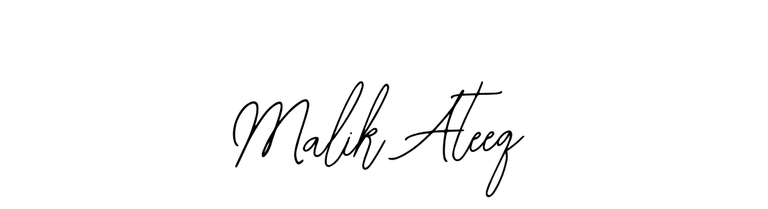 Use a signature maker to create a handwritten signature online. With this signature software, you can design (Bearetta-2O07w) your own signature for name Malik Ateeq. Malik Ateeq signature style 12 images and pictures png