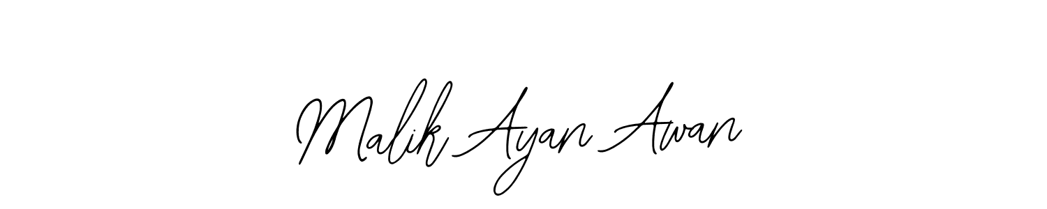 This is the best signature style for the Malik Ayan Awan name. Also you like these signature font (Bearetta-2O07w). Mix name signature. Malik Ayan Awan signature style 12 images and pictures png