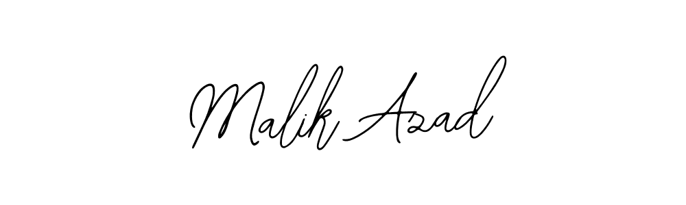 Bearetta-2O07w is a professional signature style that is perfect for those who want to add a touch of class to their signature. It is also a great choice for those who want to make their signature more unique. Get Malik Azad name to fancy signature for free. Malik Azad signature style 12 images and pictures png