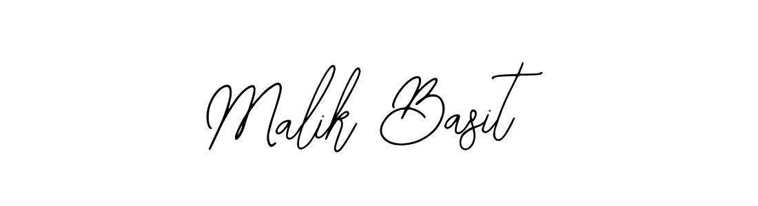 Use a signature maker to create a handwritten signature online. With this signature software, you can design (Bearetta-2O07w) your own signature for name Malik Basit. Malik Basit signature style 12 images and pictures png