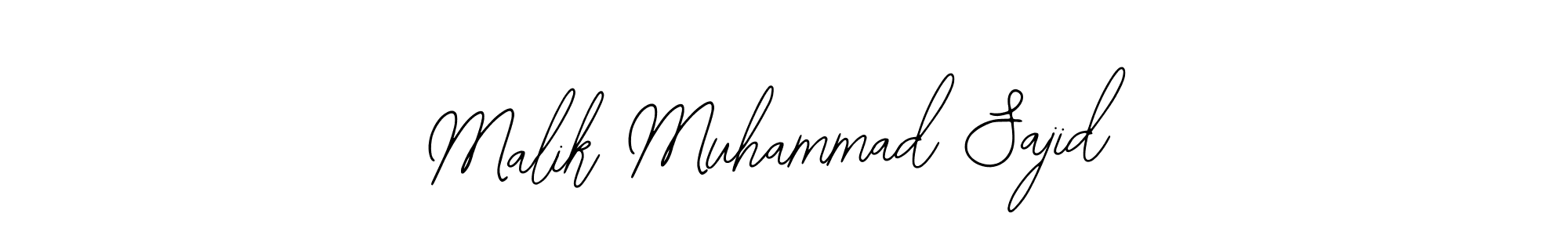 Design your own signature with our free online signature maker. With this signature software, you can create a handwritten (Bearetta-2O07w) signature for name Malik Muhammad Sajid. Malik Muhammad Sajid signature style 12 images and pictures png