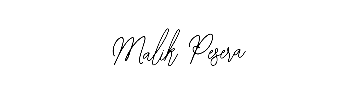 How to make Malik Pesera name signature. Use Bearetta-2O07w style for creating short signs online. This is the latest handwritten sign. Malik Pesera signature style 12 images and pictures png