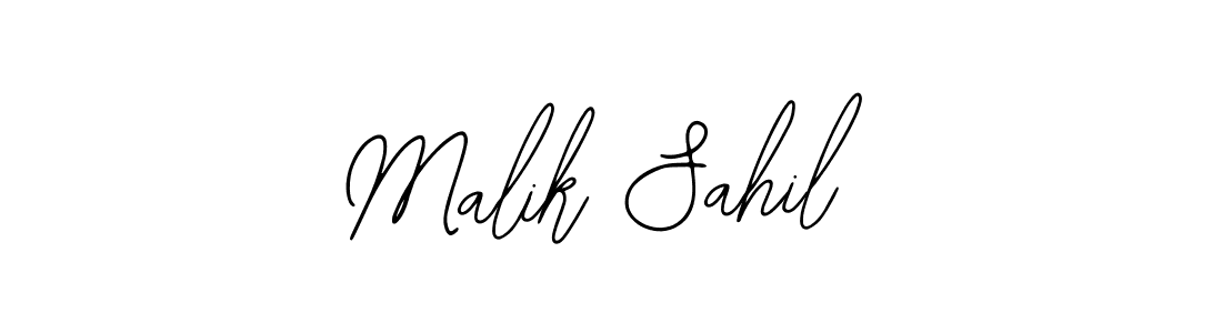 Create a beautiful signature design for name Malik Sahil. With this signature (Bearetta-2O07w) fonts, you can make a handwritten signature for free. Malik Sahil signature style 12 images and pictures png