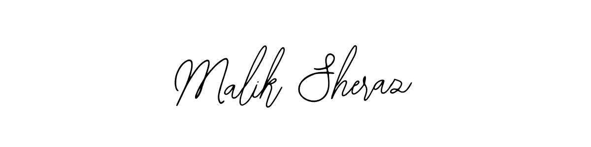 How to make Malik Sheraz name signature. Use Bearetta-2O07w style for creating short signs online. This is the latest handwritten sign. Malik Sheraz signature style 12 images and pictures png