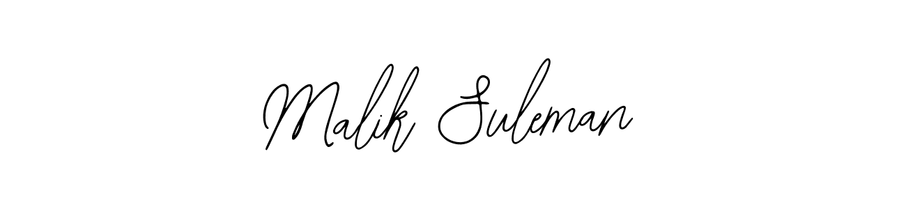 if you are searching for the best signature style for your name Malik Suleman. so please give up your signature search. here we have designed multiple signature styles  using Bearetta-2O07w. Malik Suleman signature style 12 images and pictures png