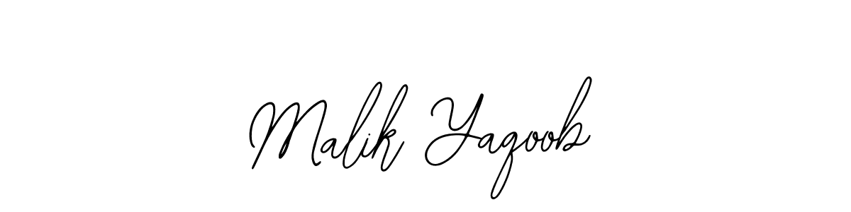 Malik Yaqoob stylish signature style. Best Handwritten Sign (Bearetta-2O07w) for my name. Handwritten Signature Collection Ideas for my name Malik Yaqoob. Malik Yaqoob signature style 12 images and pictures png