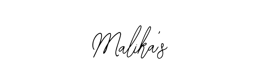 How to make Malika’s name signature. Use Bearetta-2O07w style for creating short signs online. This is the latest handwritten sign. Malika’s signature style 12 images and pictures png