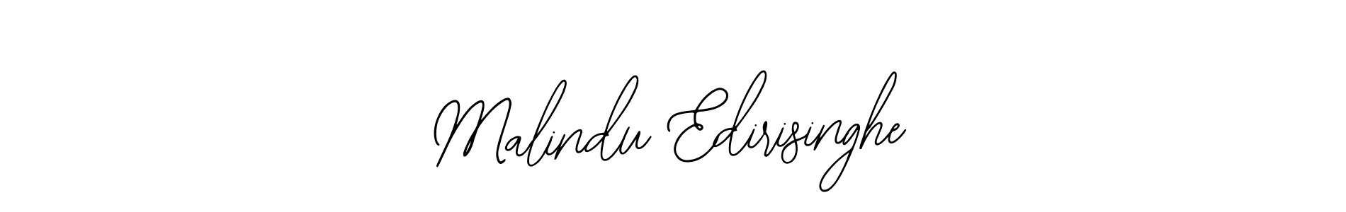 The best way (Bearetta-2O07w) to make a short signature is to pick only two or three words in your name. The name Malindu Edirisinghe include a total of six letters. For converting this name. Malindu Edirisinghe signature style 12 images and pictures png