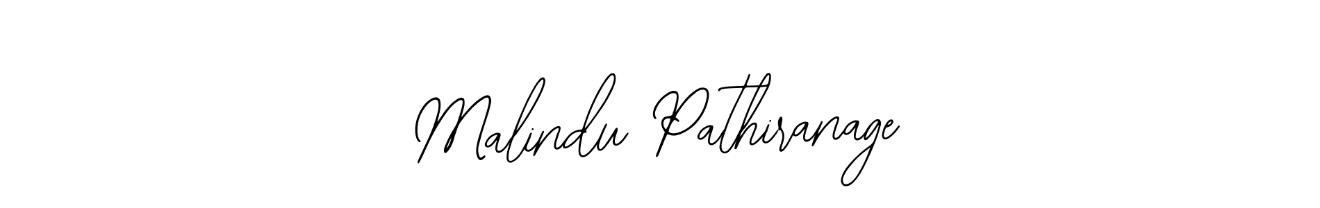 How to make Malindu Pathiranage name signature. Use Bearetta-2O07w style for creating short signs online. This is the latest handwritten sign. Malindu Pathiranage signature style 12 images and pictures png