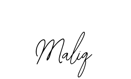 How to make Maliq name signature. Use Bearetta-2O07w style for creating short signs online. This is the latest handwritten sign. Maliq signature style 12 images and pictures png