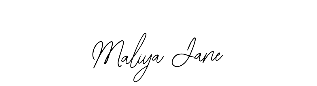 How to make Maliya Jane name signature. Use Bearetta-2O07w style for creating short signs online. This is the latest handwritten sign. Maliya Jane signature style 12 images and pictures png