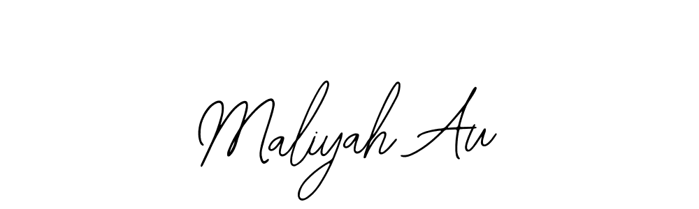 Also we have Maliyah Au name is the best signature style. Create professional handwritten signature collection using Bearetta-2O07w autograph style. Maliyah Au signature style 12 images and pictures png