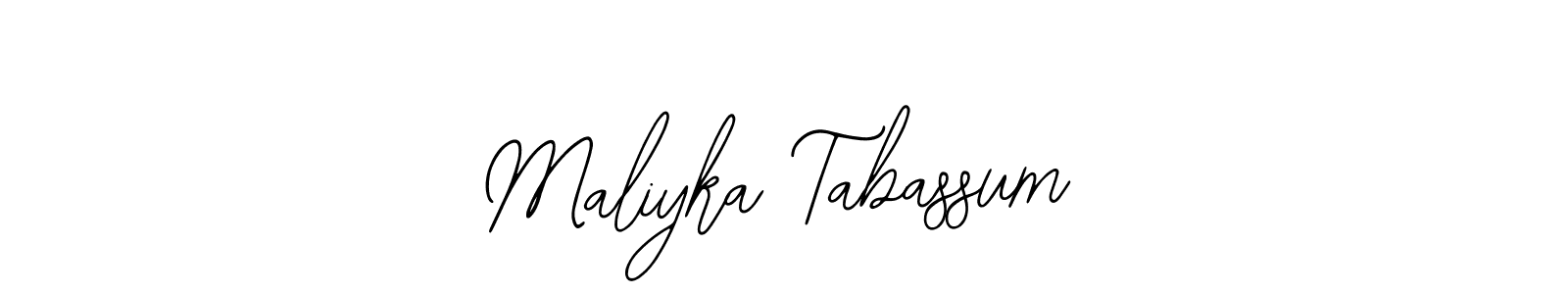 Also we have Maliyka Tabassum name is the best signature style. Create professional handwritten signature collection using Bearetta-2O07w autograph style. Maliyka Tabassum signature style 12 images and pictures png