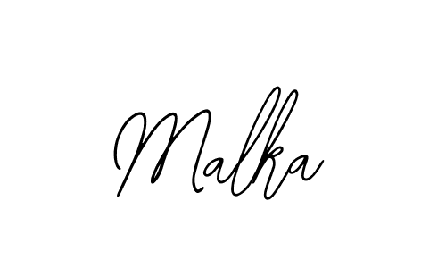 Design your own signature with our free online signature maker. With this signature software, you can create a handwritten (Bearetta-2O07w) signature for name Malka. Malka signature style 12 images and pictures png