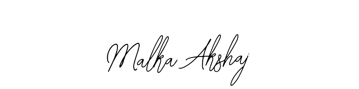 Create a beautiful signature design for name Malka Akshaj. With this signature (Bearetta-2O07w) fonts, you can make a handwritten signature for free. Malka Akshaj signature style 12 images and pictures png