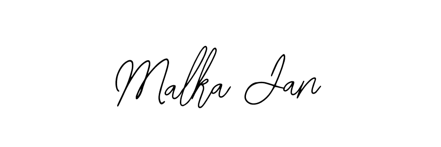 How to make Malka Jan signature? Bearetta-2O07w is a professional autograph style. Create handwritten signature for Malka Jan name. Malka Jan signature style 12 images and pictures png