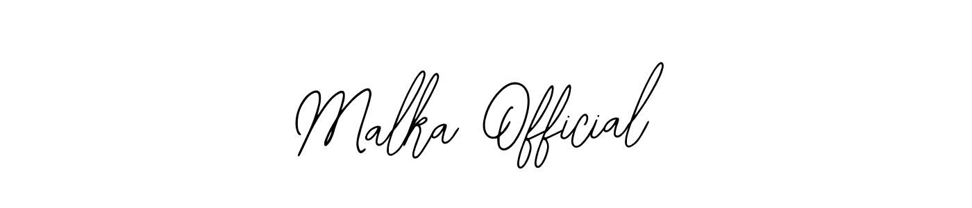 Make a beautiful signature design for name Malka Official. Use this online signature maker to create a handwritten signature for free. Malka Official signature style 12 images and pictures png