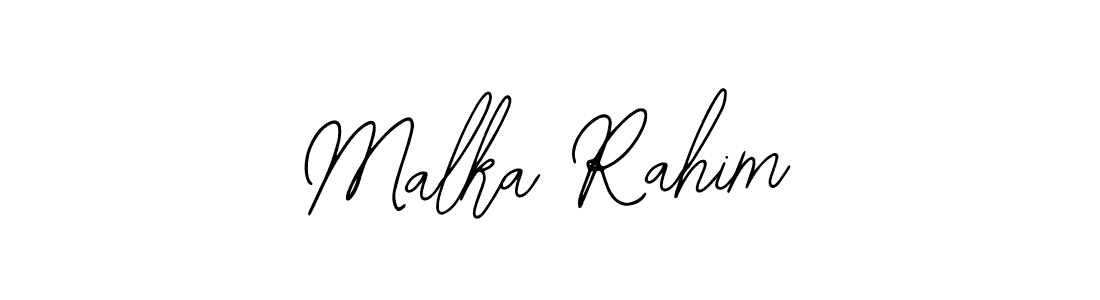 How to make Malka Rahim signature? Bearetta-2O07w is a professional autograph style. Create handwritten signature for Malka Rahim name. Malka Rahim signature style 12 images and pictures png