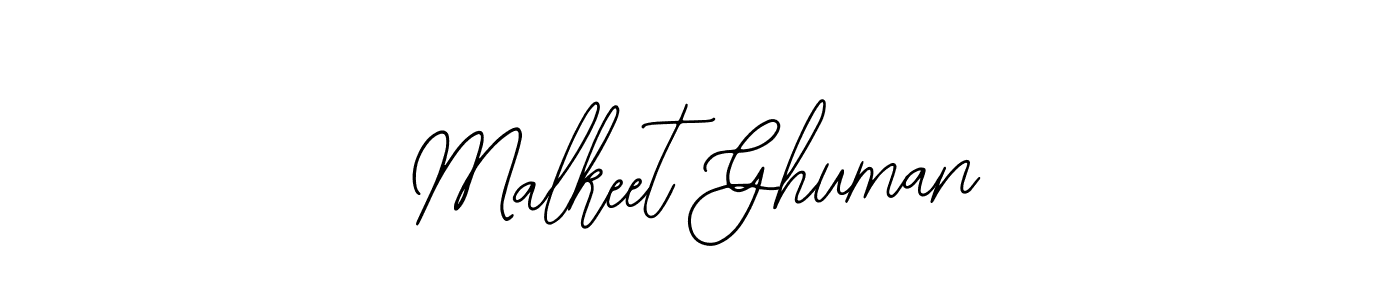 Make a short Malkeet Ghuman signature style. Manage your documents anywhere anytime using Bearetta-2O07w. Create and add eSignatures, submit forms, share and send files easily. Malkeet Ghuman signature style 12 images and pictures png