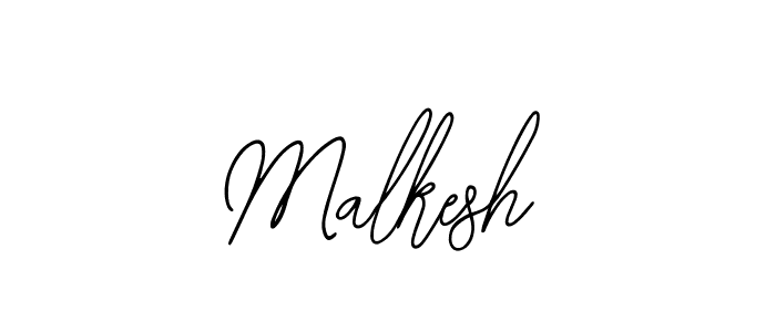 Use a signature maker to create a handwritten signature online. With this signature software, you can design (Bearetta-2O07w) your own signature for name Malkesh. Malkesh signature style 12 images and pictures png