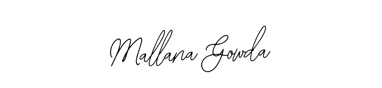 The best way (Bearetta-2O07w) to make a short signature is to pick only two or three words in your name. The name Mallana Gowda include a total of six letters. For converting this name. Mallana Gowda signature style 12 images and pictures png