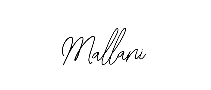 How to make Mallani name signature. Use Bearetta-2O07w style for creating short signs online. This is the latest handwritten sign. Mallani signature style 12 images and pictures png