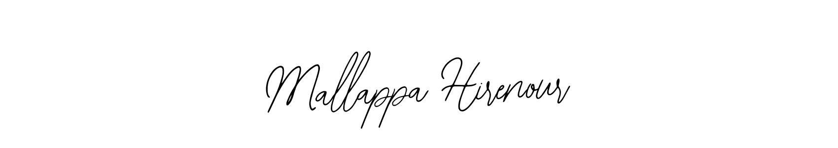 How to make Mallappa Hirenour name signature. Use Bearetta-2O07w style for creating short signs online. This is the latest handwritten sign. Mallappa Hirenour signature style 12 images and pictures png