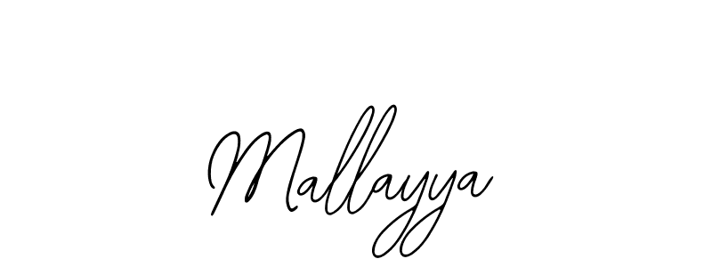 Design your own signature with our free online signature maker. With this signature software, you can create a handwritten (Bearetta-2O07w) signature for name Mallayya. Mallayya signature style 12 images and pictures png