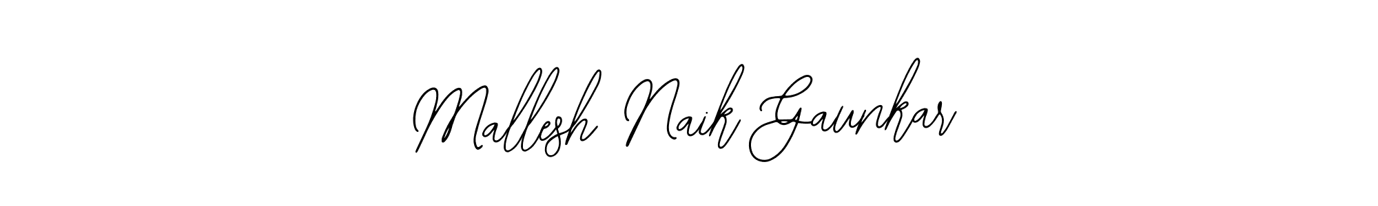 The best way (Bearetta-2O07w) to make a short signature is to pick only two or three words in your name. The name Mallesh Naik Gaunkar include a total of six letters. For converting this name. Mallesh Naik Gaunkar signature style 12 images and pictures png