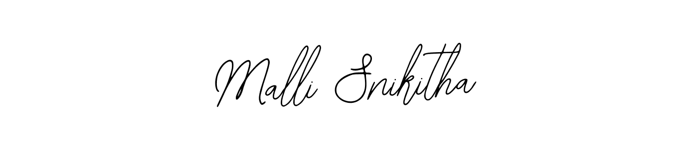 if you are searching for the best signature style for your name Malli Snikitha. so please give up your signature search. here we have designed multiple signature styles  using Bearetta-2O07w. Malli Snikitha signature style 12 images and pictures png