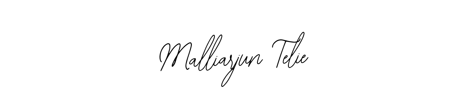 Use a signature maker to create a handwritten signature online. With this signature software, you can design (Bearetta-2O07w) your own signature for name Malliarjun Telie. Malliarjun Telie signature style 12 images and pictures png