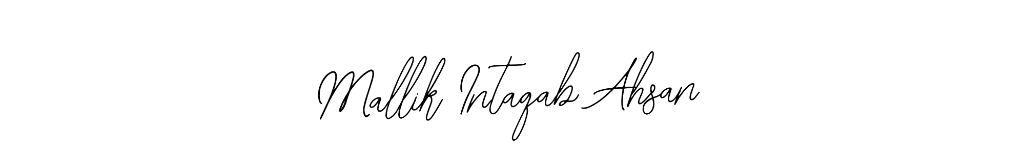 How to make Mallik Intaqab Ahsan name signature. Use Bearetta-2O07w style for creating short signs online. This is the latest handwritten sign. Mallik Intaqab Ahsan signature style 12 images and pictures png