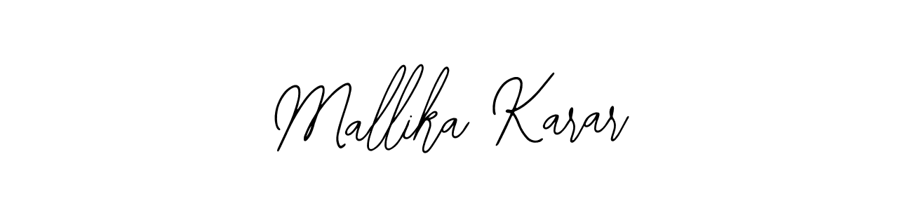 Also You can easily find your signature by using the search form. We will create Mallika Karar name handwritten signature images for you free of cost using Bearetta-2O07w sign style. Mallika Karar signature style 12 images and pictures png