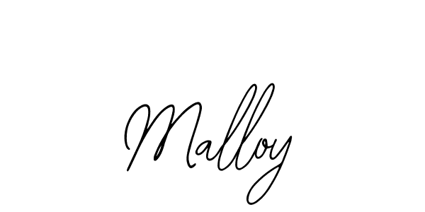 How to make Malloy signature? Bearetta-2O07w is a professional autograph style. Create handwritten signature for Malloy name. Malloy signature style 12 images and pictures png