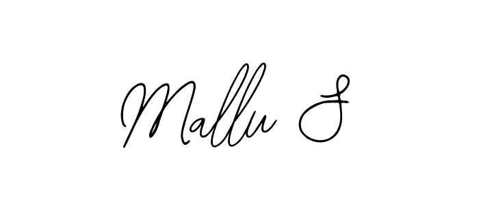 Create a beautiful signature design for name Mallu S. With this signature (Bearetta-2O07w) fonts, you can make a handwritten signature for free. Mallu S signature style 12 images and pictures png