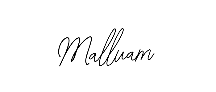 Make a beautiful signature design for name Malluam. With this signature (Bearetta-2O07w) style, you can create a handwritten signature for free. Malluam signature style 12 images and pictures png