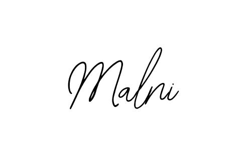 Make a beautiful signature design for name Malni. With this signature (Bearetta-2O07w) style, you can create a handwritten signature for free. Malni signature style 12 images and pictures png