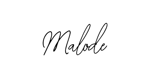 How to make Malode signature? Bearetta-2O07w is a professional autograph style. Create handwritten signature for Malode name. Malode signature style 12 images and pictures png