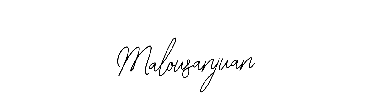Use a signature maker to create a handwritten signature online. With this signature software, you can design (Bearetta-2O07w) your own signature for name Malousanjuan. Malousanjuan signature style 12 images and pictures png