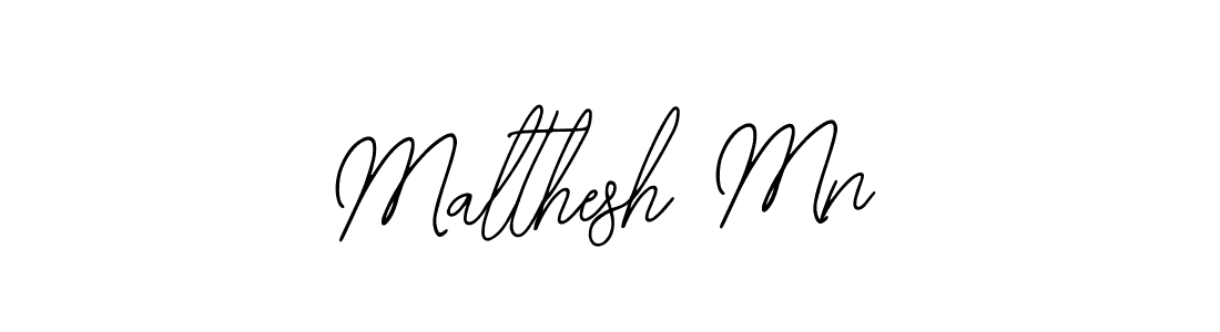 Malthesh Mn stylish signature style. Best Handwritten Sign (Bearetta-2O07w) for my name. Handwritten Signature Collection Ideas for my name Malthesh Mn. Malthesh Mn signature style 12 images and pictures png