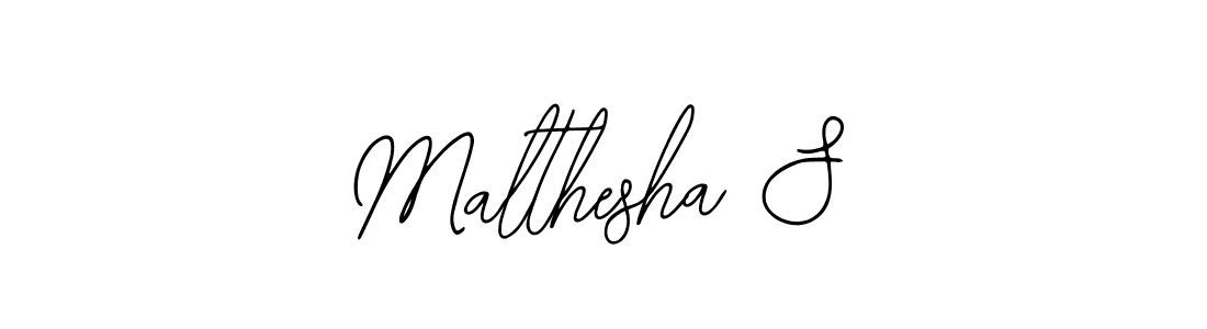 if you are searching for the best signature style for your name Malthesha S. so please give up your signature search. here we have designed multiple signature styles  using Bearetta-2O07w. Malthesha S signature style 12 images and pictures png