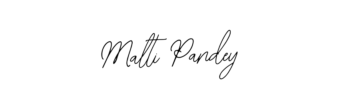 Similarly Bearetta-2O07w is the best handwritten signature design. Signature creator online .You can use it as an online autograph creator for name Malti Pandey. Malti Pandey signature style 12 images and pictures png