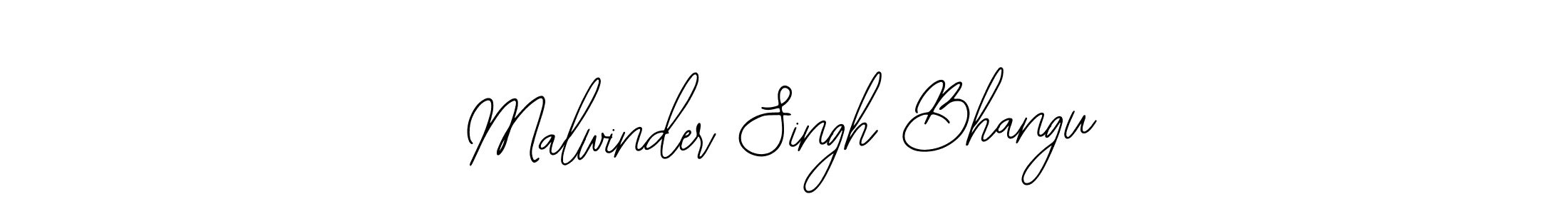 You should practise on your own different ways (Bearetta-2O07w) to write your name (Malwinder Singh Bhangu) in signature. don't let someone else do it for you. Malwinder Singh Bhangu signature style 12 images and pictures png