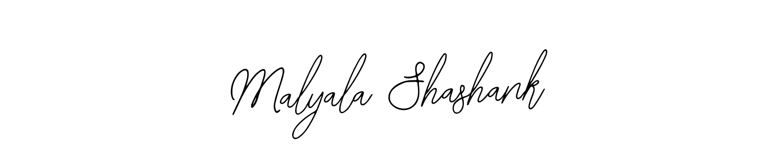 Use a signature maker to create a handwritten signature online. With this signature software, you can design (Bearetta-2O07w) your own signature for name Malyala Shashank. Malyala Shashank signature style 12 images and pictures png