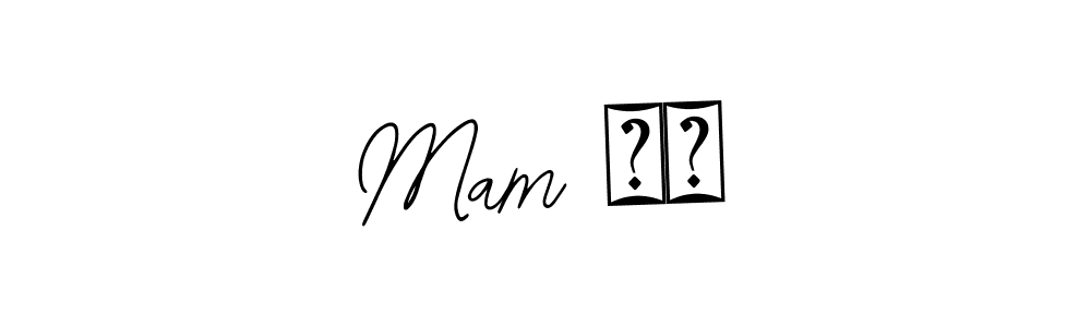 How to make Mam ⁠♡ name signature. Use Bearetta-2O07w style for creating short signs online. This is the latest handwritten sign. Mam ⁠♡ signature style 12 images and pictures png