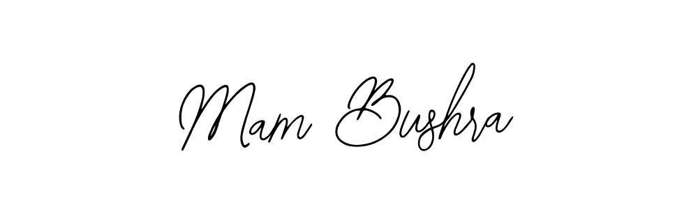 Use a signature maker to create a handwritten signature online. With this signature software, you can design (Bearetta-2O07w) your own signature for name Mam Bushra. Mam Bushra signature style 12 images and pictures png